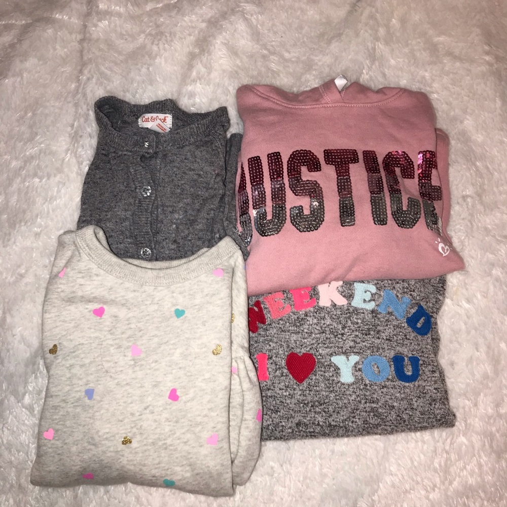 4 Sweater Bundle (2 Gap,  1 Cat & Jack, 1 justice)